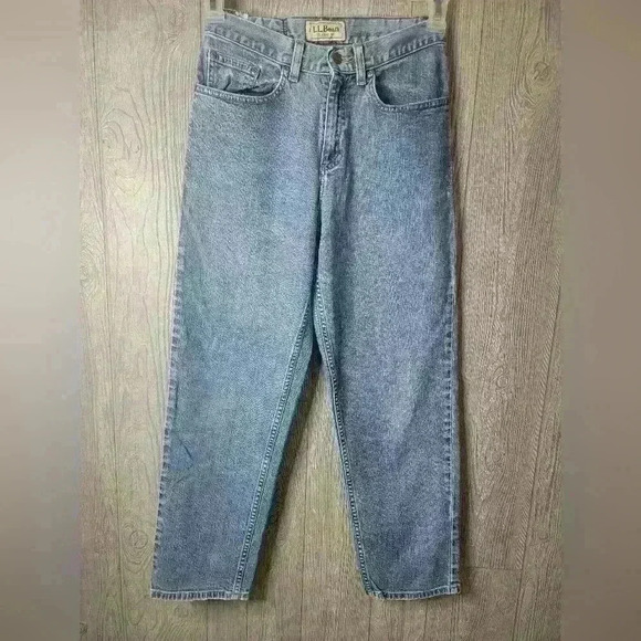 Vintage 90's L.L.Bean straight leg jeans. Size 4P. - Picture 1 of 5